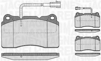 MAGNETI MARELLI 363916060121 -  Комплект тормозных колодок, дисковый тормоз